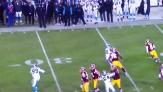 Kirk Cousins slides takes out Cheerleader on sideline Roughing the Passer unnecessary roughness [upl. by Dell551]