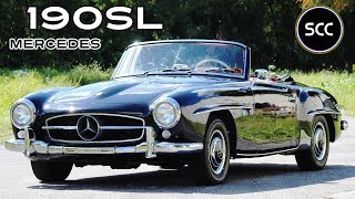 MERCEDES 190 SL  190SL Convertible 1963  Modest MercedesBenz drive  W121 engine sound  SCC TV [upl. by Cos23]