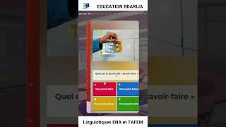 Linguistique Sémantique  Langues et compréhension pour TAFEM et ENA quiz [upl. by Gowrie]