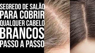 COMO COBRIR QUALQUER CABELOS BRANCO Segredo de Salão PASSO A PASSO HairTutorial [upl. by Solon]