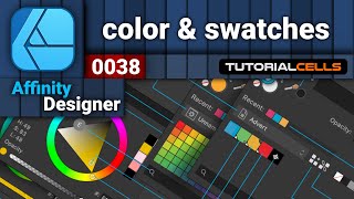 0038 color amp swatches in Affinity designer [upl. by Nnaharas209]