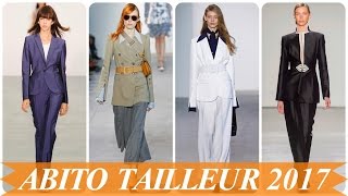 Nuove tendenze moda tailleur pantalone donna 2017 [upl. by Ahtiuqal229]