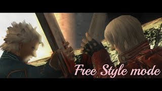 Devil May Cry 3  Dante vs Vergil Free Style mode  DMD [upl. by Inalawi]