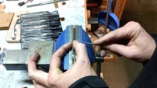 Guillochage  Knife Filework  Comment faire une liane [upl. by Koeppel]