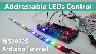 How To Control WS2812B Individually Addressable LEDs using Arduino [upl. by Adnah]