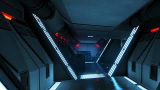 Imperial Star Destroyer Hallway 10Hour Star Wars Atmosphere Video 4K Relax Study Ambient Noise [upl. by Ariak]