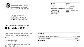 How to understand your CP21C Notice IRS made the changes you requested to your tax return [upl. by Haymes]