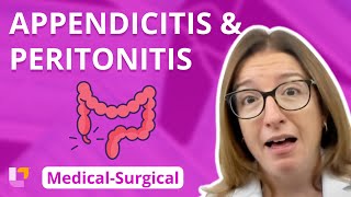 Appendicitis and Peritonitis  MedicalSurgical Gastro Intestinal  LevelUpRN [upl. by Acsicnarf]