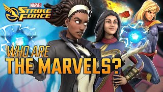 Who are the Marvels Photon and Ms Marvel Hardlight  Marvel Strike Force [upl. by Aneekan]