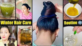 Winter Hair Growth Hacks  Full Weekly Guide For Long Strong Hair this Winter  Stop Hair Fall Now [upl. by Westley155]