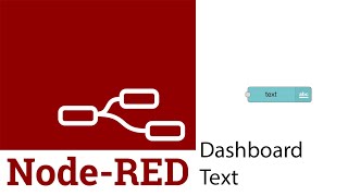 NodeRed Dashboard Text [upl. by Enyak]