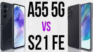 A55 5G vs S21 FE Comparativo amp Preços [upl. by Oileduab]