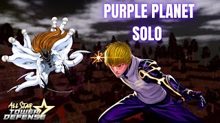 Purple Planet Raid Solo  ROBLOX ALL STAR TOWER DEFENSE [upl. by Sirtimid]