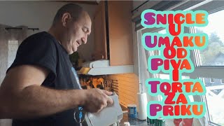 Snicle u umaku sa pivom i torta za Priku [upl. by Vasos756]