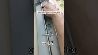 9renoWindow gasket rubber seal and sealant cracking melting and peeling off problems [upl. by Aleece547]