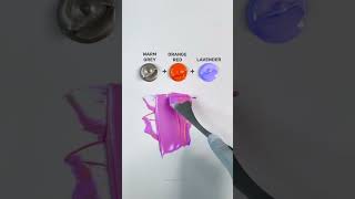 Grey vs Red Orange vs Lavender Color Mixing colormixing [upl. by Anaiuq]