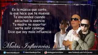 Malas Influencias Alexis amp Fido Ft Yomo LetraLyrics Reggaeton 2013 [upl. by Ybok]