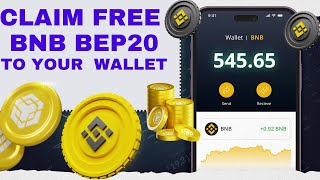 EARN FREE BNB NO INVESTING [upl. by Udenihc853]