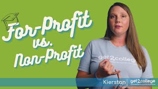 Whats the difference forprofit vs nonprofit colleges [upl. by Klotz606]