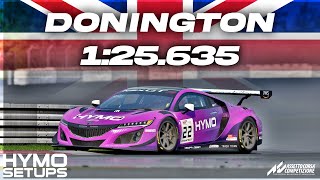 ACC Hotlap  Honda NSX GT3 EVO  Donington  V198  Assetto Corsa Competizione [upl. by Eniluj]