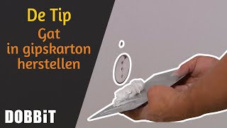 De Tip  Gat in gipskarton herstellen [upl. by Jenn]