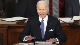 ‘Interesting moment’ Biden addresses Supreme Court Justices during State of the Union [upl. by Cinomod]