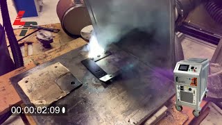 Powder Coat and Paint Removal  Laser Cleaning  2kW amp 300W Handheld [upl. by Imotas]