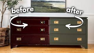 Turning a 40 Thrifted Dresser into a High End Showstopper [upl. by Coombs]