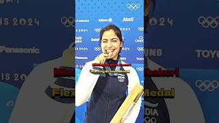 Manu Bhaker bags BRONZE 🥉shorts olympics sg BndRajput17 [upl. by Ellenid]