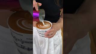 The process of making coffee with Thousand Layer Heart is really healing Coffee Coffee Latte Art [upl. by Karlene922]