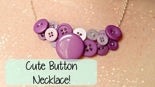 DIY Button Bib Necklace Jewellery How To ¦ The Corner of Craft [upl. by Heywood]