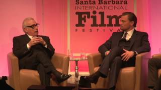 2014 SBIFF  Cinema Vanguard Award  DiCaprio amp Scorsese Discuss Meeting amp Gangs of New York [upl. by Kaplan106]