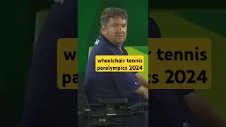 wheelchair tennis paralympics 2024 bradpitt [upl. by Repooc]