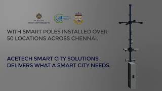 Smart Poles  Acetech Smart City Project [upl. by Bassett115]