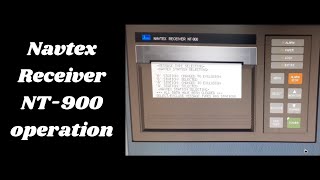 Navtex Receiver NT900 operation GMDSS Practical [upl. by Hunt]