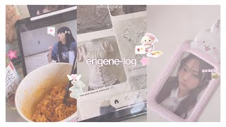 ENGENElog ㅤ𐙚 ࣪ ⭒ 🎀🐰  organizing photocards buldak broke era  alicehypen [upl. by Seltzer]