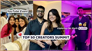 We’re in TOP 50 🥹 YouTube Event  Sitting inside a Rolls Royce WORTH 8 CRORE 😍 [upl. by Sone]