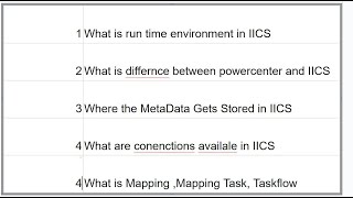 IICS Informatica Interview Questions  PART 1 [upl. by Rollin]