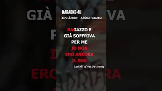 Storia damore  Adriano Celentano karaokestrumentaletestolyrics [upl. by Kenlee]