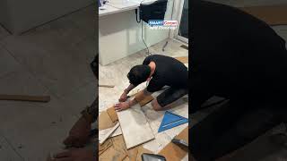 Removing Ceramic Tiles for some Vinyl Tiles vinylflooring tile homes [upl. by Ahseinet]