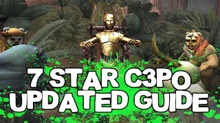 SWGOH C3PO Event 7 Star Guide with NO Logray  Star Wars Galaxy of Heroes [upl. by Enenej]