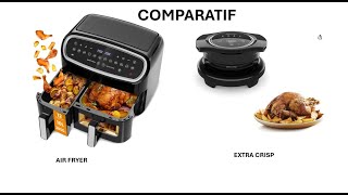 Comparatif AIR Fryer couvercle extra crisp cookeo [upl. by Kammerer440]