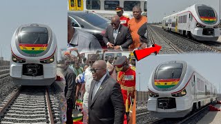 Nana Addo Storms Tema Habour C2 To Commission Tema To Mpakadan UltraModern Railway [upl. by Yeldoow364]