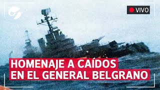 EN VIVO  Homenaje a 40 años del hundimiento del crucero General Belgrano en la Guerra de Malvinas [upl. by Tarsus442]