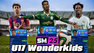 YOU NEED THESE U17 WONDERKIDS IN SOCCER MANAGER 2025  SM25 TOP 6 U17 WONDERKIDS [upl. by Slen928]