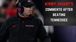 Kirby Smarts postgame updates [upl. by Orpha]