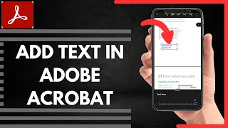 How To Add Text In Adobe Acrobat [upl. by Emersen]