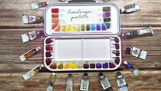 Setting Up a Watercolor Palette for Painting Landscapes [upl. by Saul]