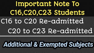 Ap diploma exams important notification update C16C20 students readmitted to C20C23 notification [upl. by Anitneuq]