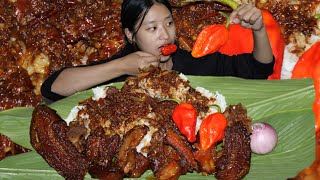 Grilled Pork Curry With Rice Naga Mukbang [upl. by Sallad626]